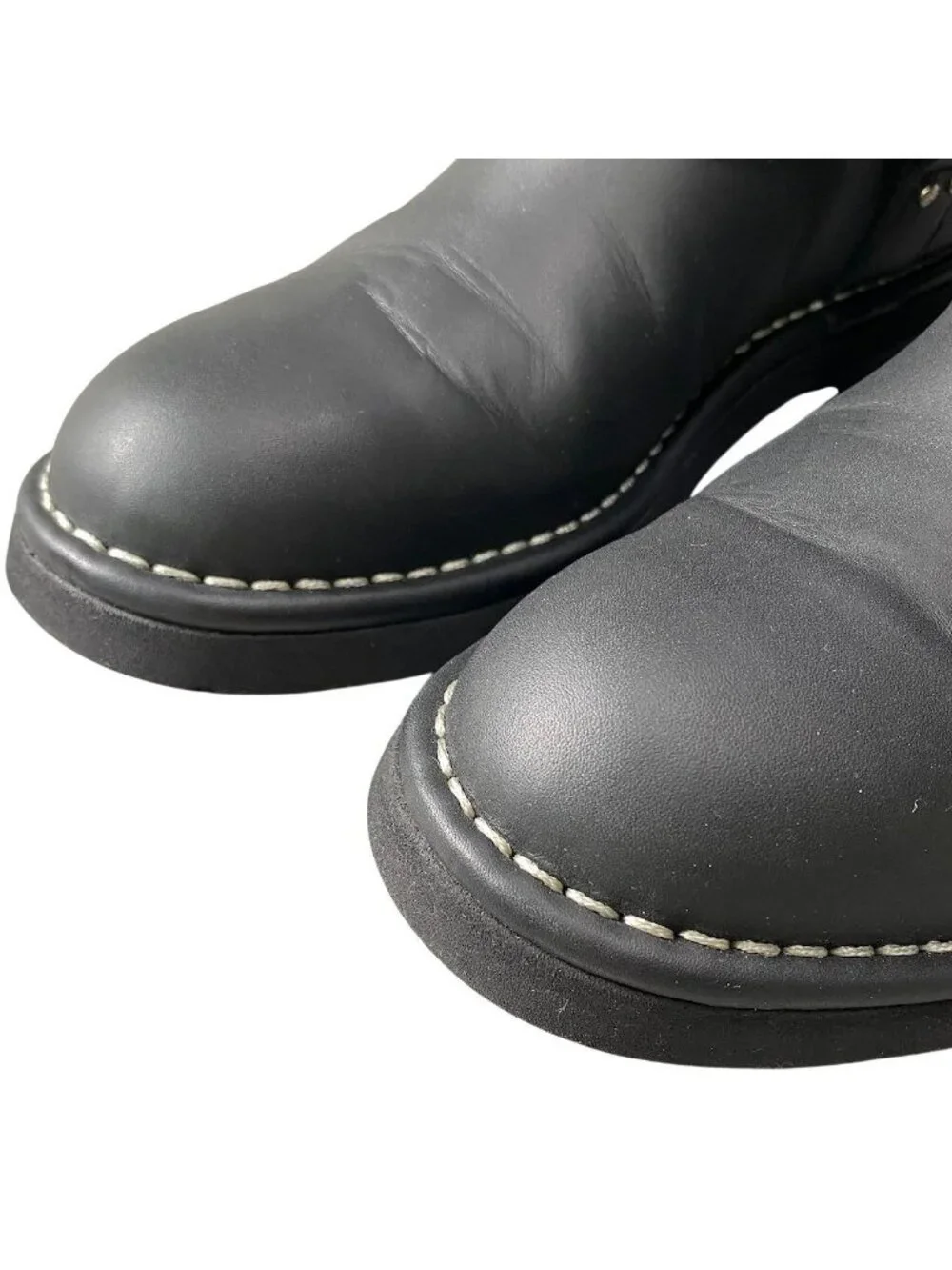 Chanel Engineer Boots Star Motif Quilted Leather 38 Black